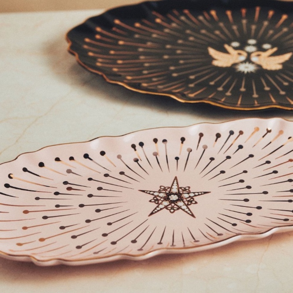 24KGold Starry Night serving platter Catherine Martin - Picture 4 of 7